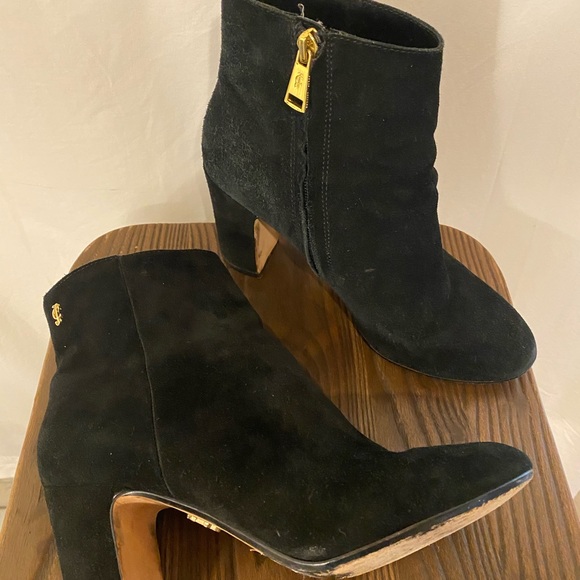 Juicy Couture Black Label Black Suede Boots - Picture 1 of 8